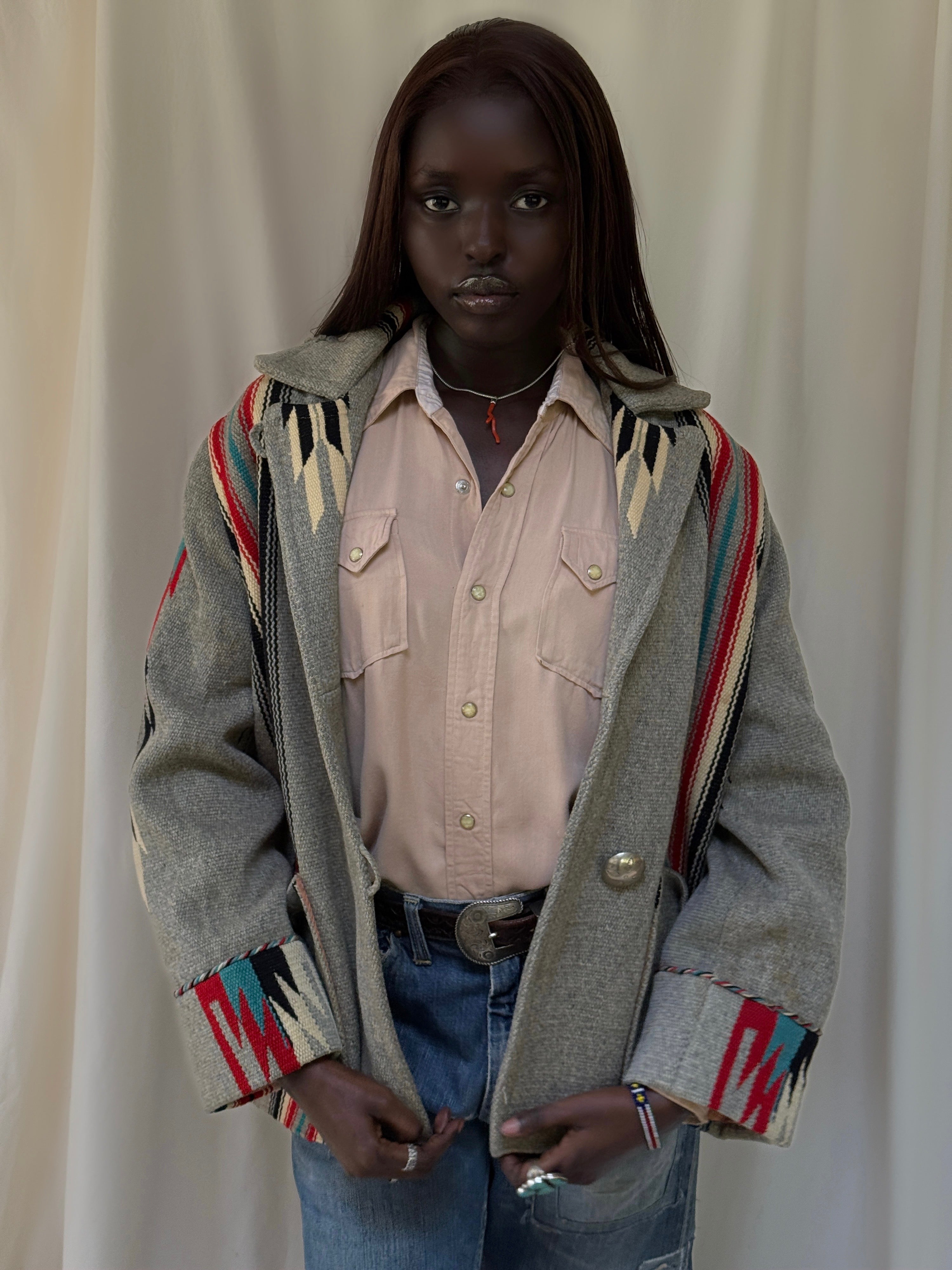 Vintage 1940's Chimayo Ganscraft Woven Jacket | Southwest Hand