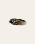 Antique Victorian 14k Gold 14 Stone Opal Ring Size 7