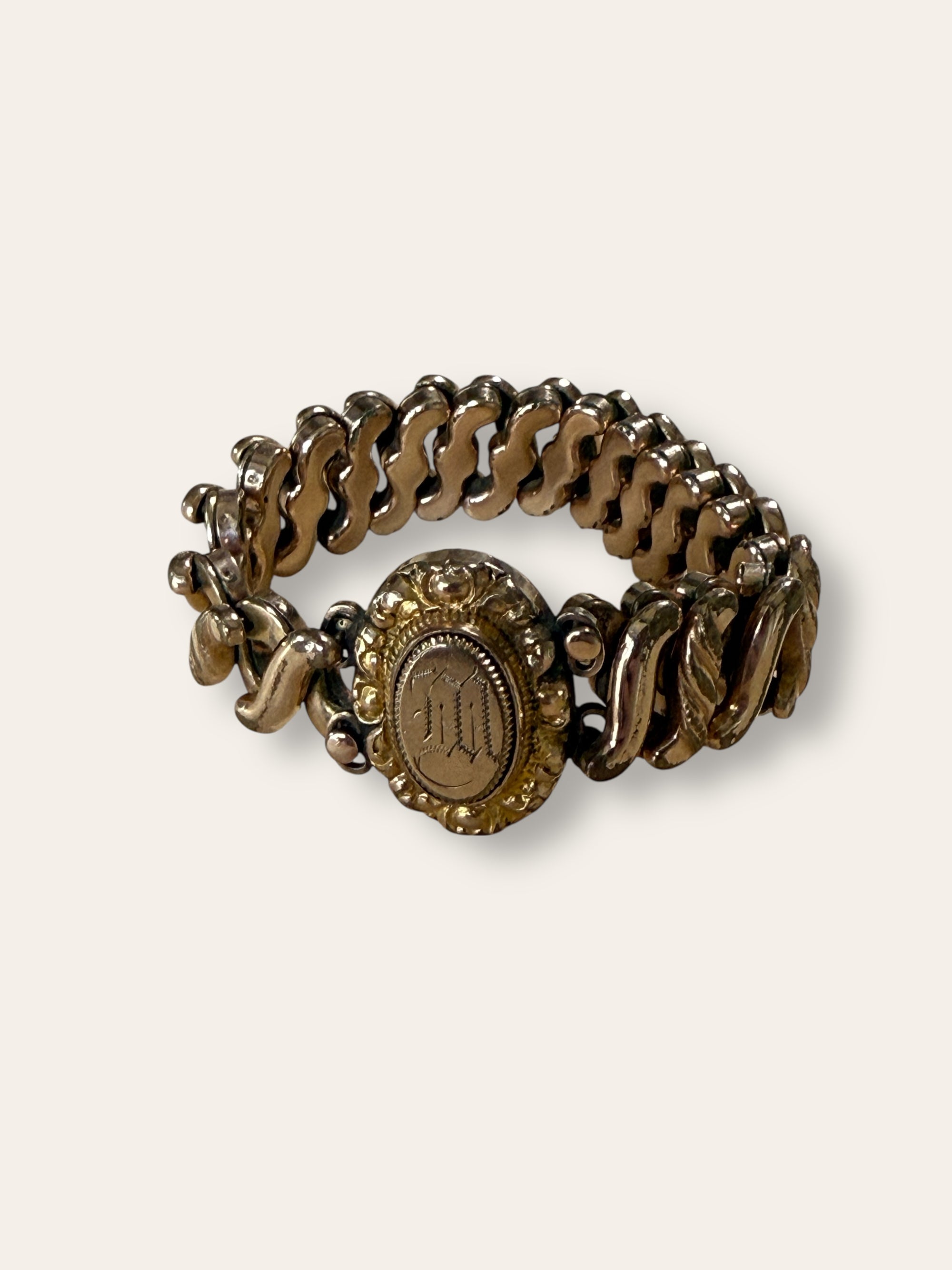 Vintage 1940’s Sweetheart Gold Filled Expansion Engraved Bracelet