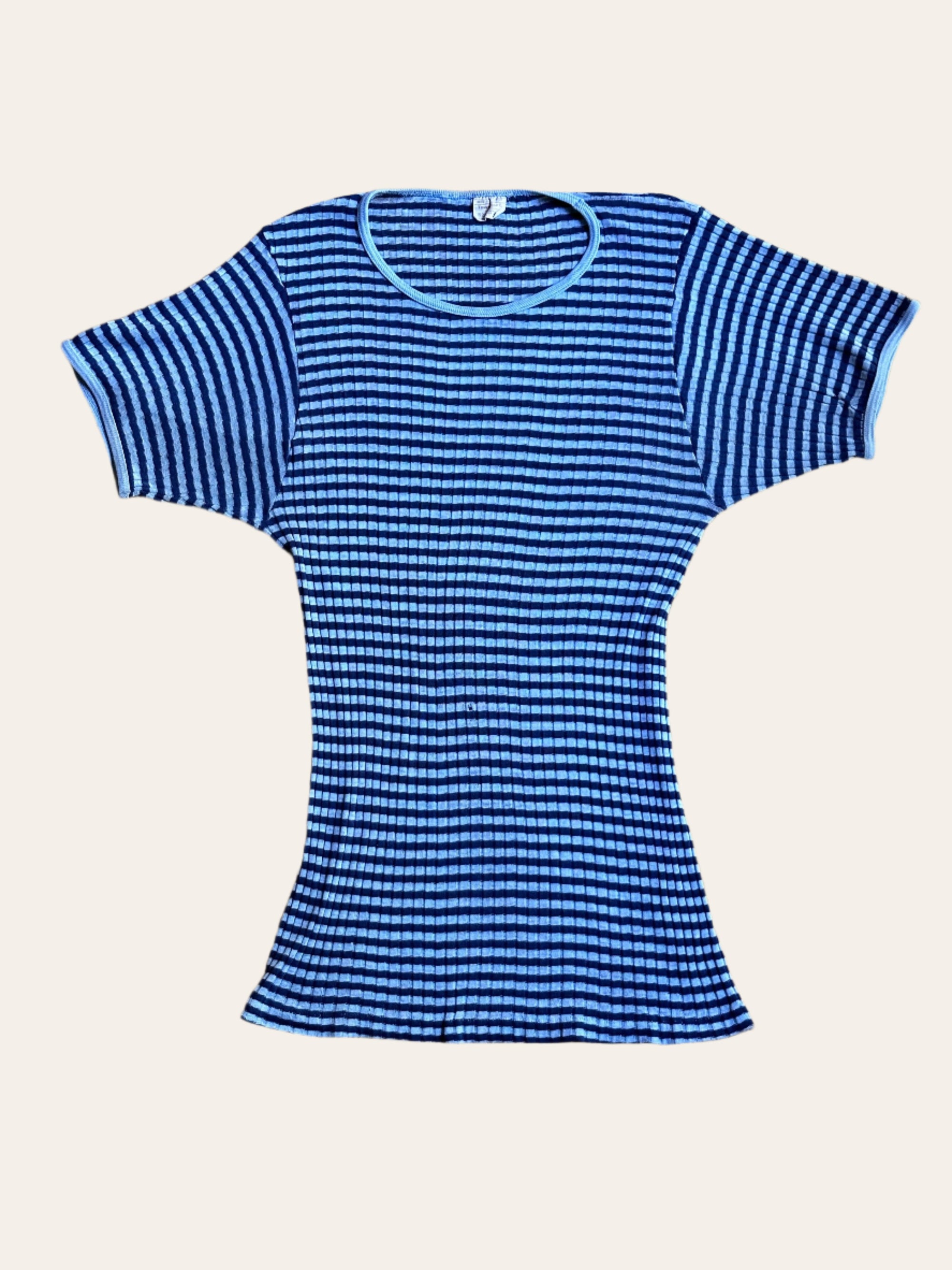 vintage striped ribbed t-shirt