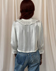 Vintage 1940’s Silk Rayon Bows Bed Jacket