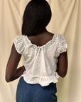 Vintage Early 1900’s Cotton Lace Corset Cover