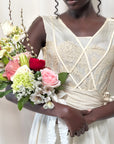 Vintage 1920’s Ecru Chantilly Lace Silk Dress