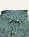 Vintage 1970’s Civilian ERDL Camo Sateen Baker Pants W:33