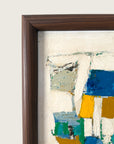 Vintage 1950s Bassett Mid-Century Modern Abstract Painting | Vintage MCM Painting