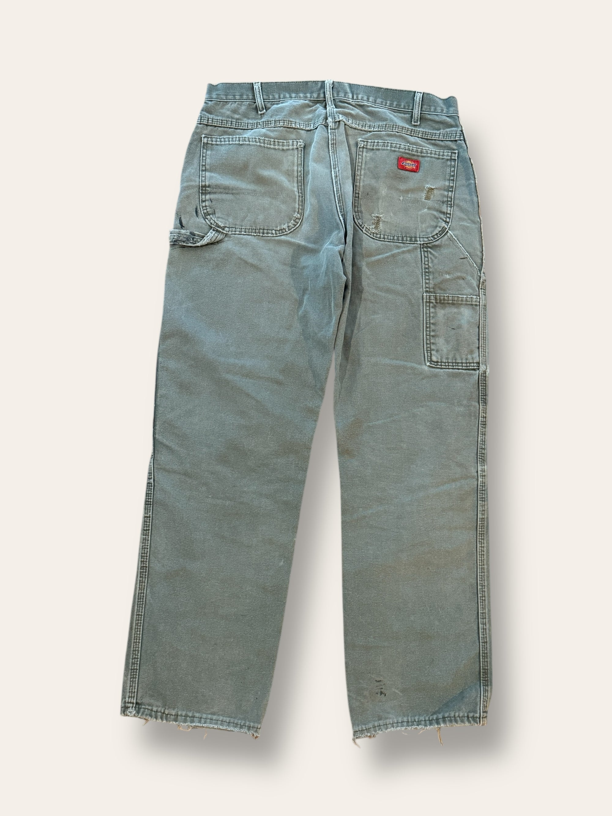 Vintage 1990’s Sage Green Dickies Repaired Pants W:36
