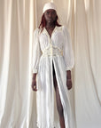 Vintage 1940’s Creme Lace Open Night Robe