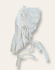 Antique 1800s Calico Cotton Sun Bonnet | Victorian Prairie Hat with Ruffle Detail