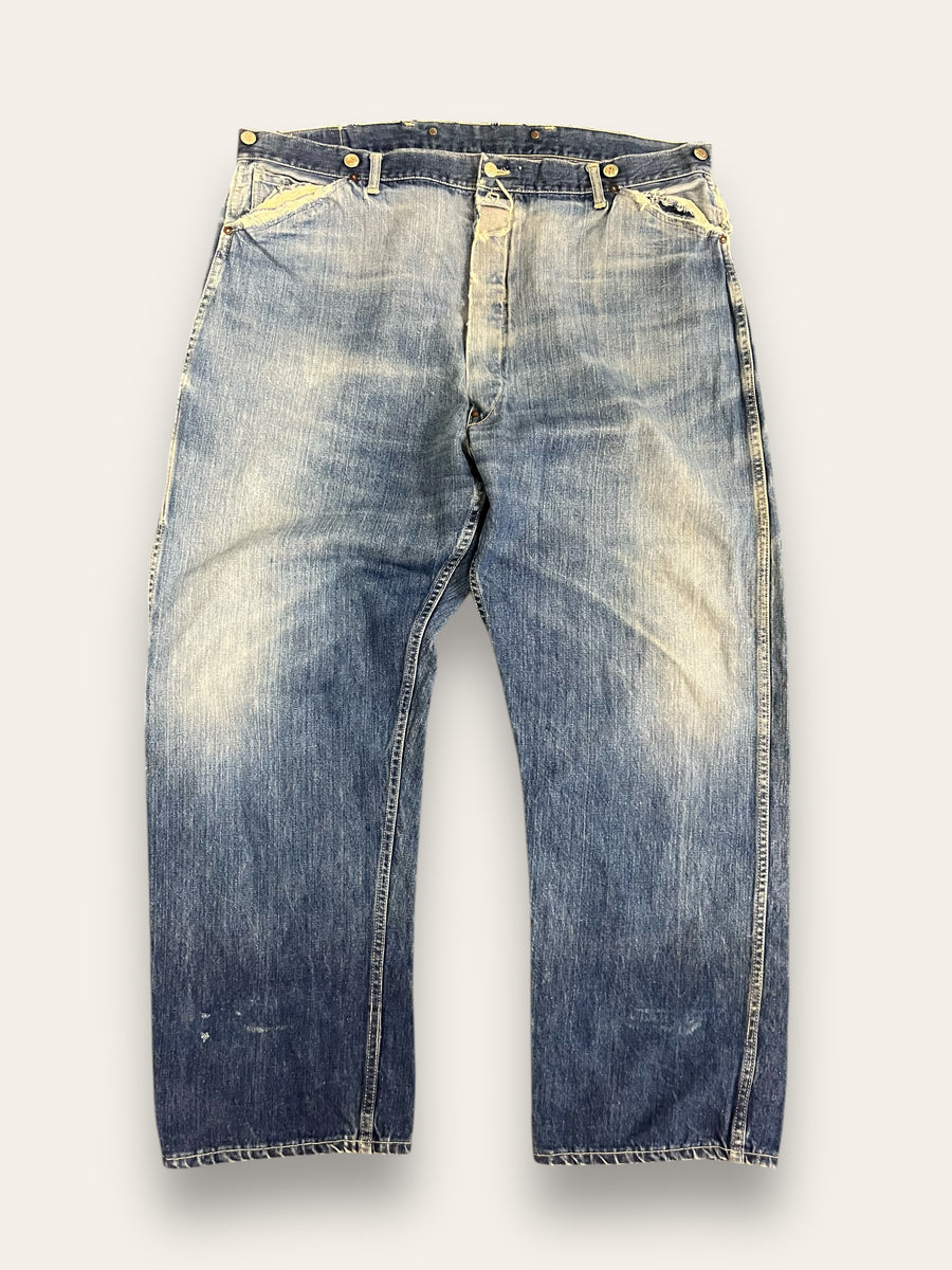 Vintage 1960's Can't Bust Em Denim Painted Pants W: 42 Vintage 1960's Can't Bust Em Denim Painted Pants W: 42