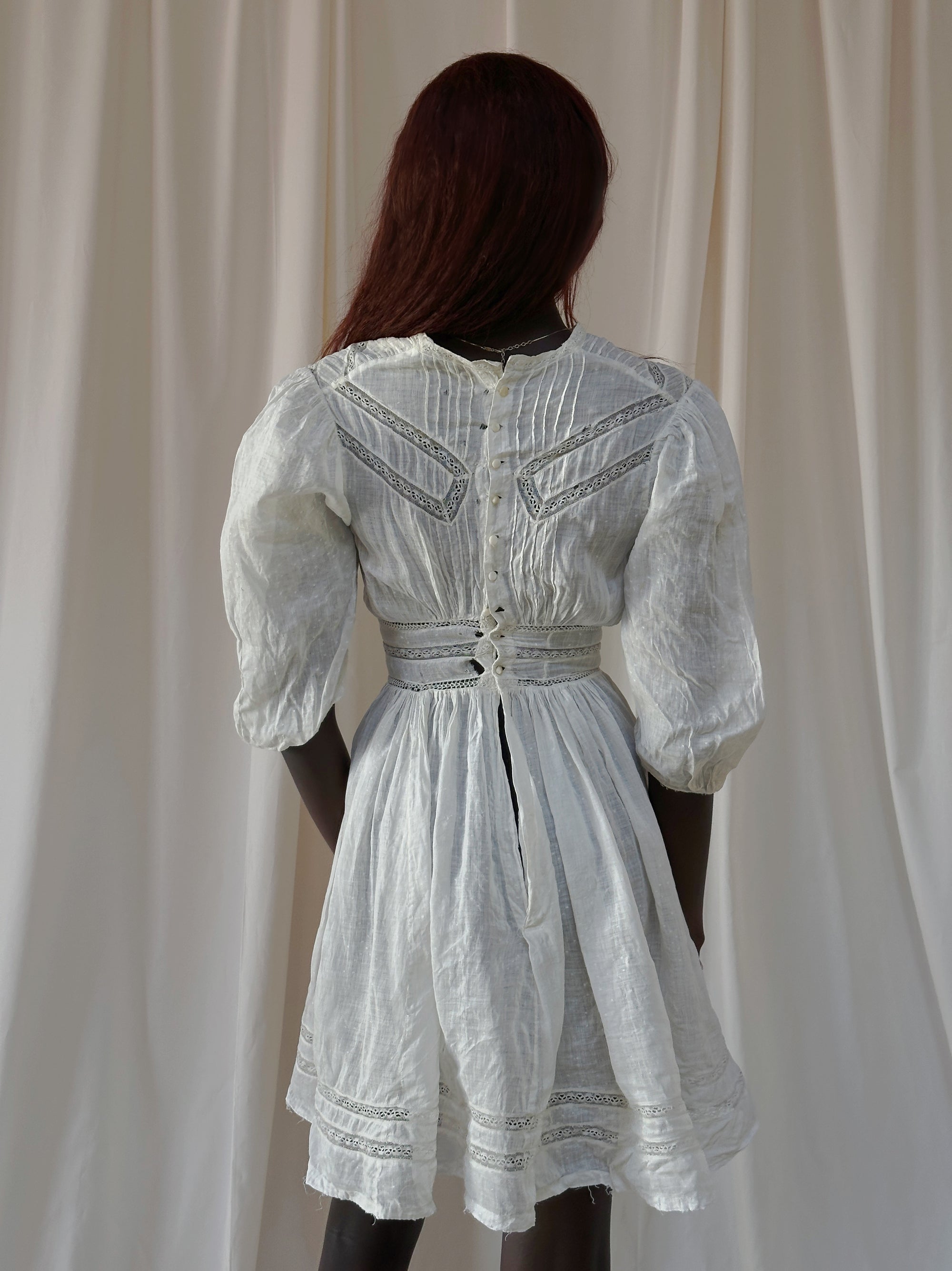 Vintage Edwardian Cotton Dress