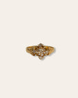 Antique Victorian 14k Gold Diamond Ring Size 6.5