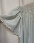 Vintage 1930s Silk-Rayon Butterfly Sleeve Bed Jacket | Silk Lingerie Layering Top