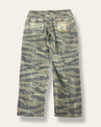 Vintage 1970’s Civilian Tiger Stripe Camo Baker Pants W:36