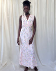 Vintage 1930’s Rayon Flower Print Slip Dress