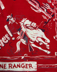 Vintage 1950s The Lone Ranger Bandana | Western Hi-Yo Silver Bandana
