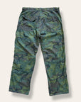 Vintage 1970’s Civilian ERDL Camo Poplin Baker Pants with wear W:36