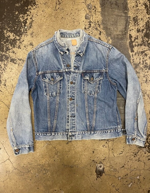 Vintage 1960s Levi's Big E Denim Thrashed Jacket – Afterlife Boutique