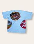 Vintage 1973 Kelley Mouse Studio Test Print T-Shirt | Hot Rod | Grateful Dead Jester and Rose Graphic | Rare 1970s Psychedelic Art T-Shirt