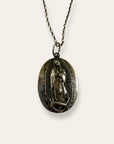 Vintage 1955 Lady of Guadalupe Sterling Silver Necklace