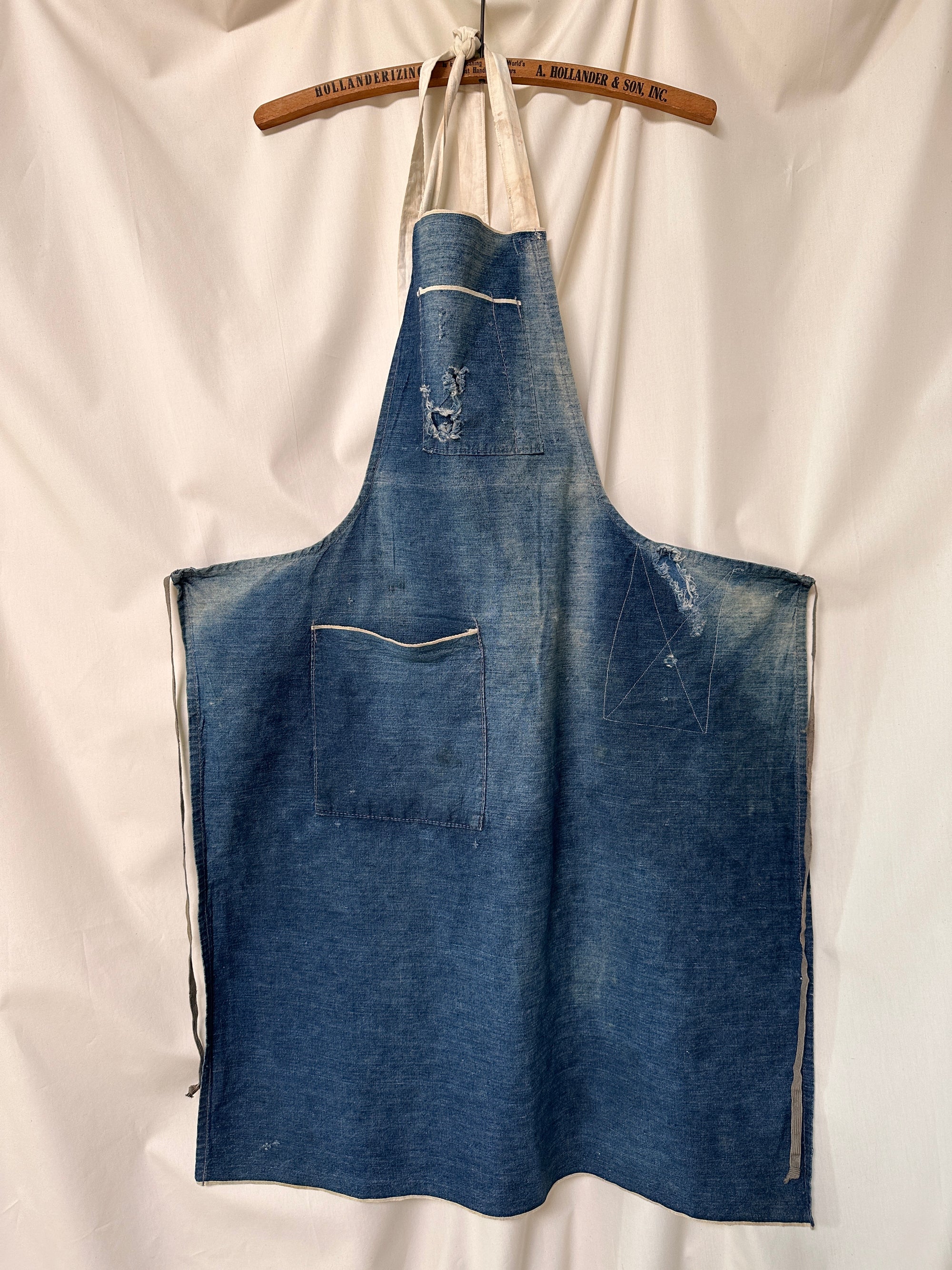 Vintage 1940’s Indigo Denim Work Apron