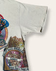 Vintage 1975 Kelley Mouse Studio Test Print T-Shirt | San Francisco, Tiger Rose Graphic Tee | Rare 1970s Psychedelic Art T-Shirt
