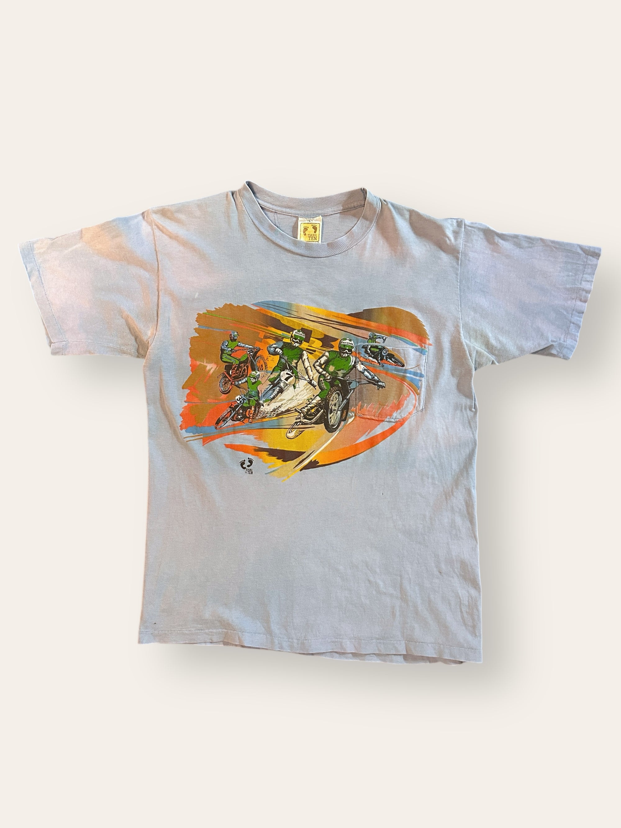 Vintage 1970’s Hang Ten Kawasaki Motocross T-Shirt