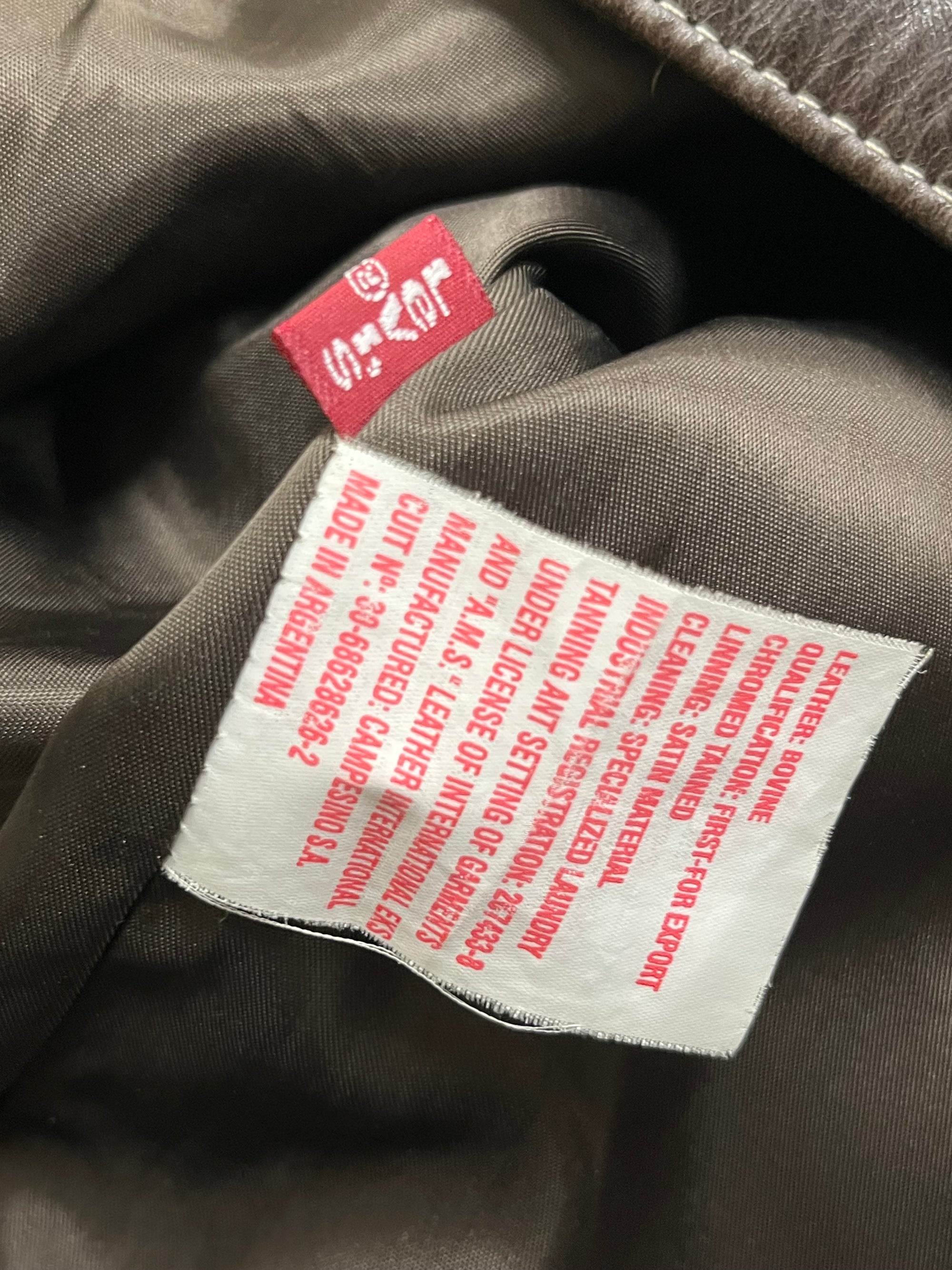Vintage 1990’s Levi’s Sample Leather Jacket