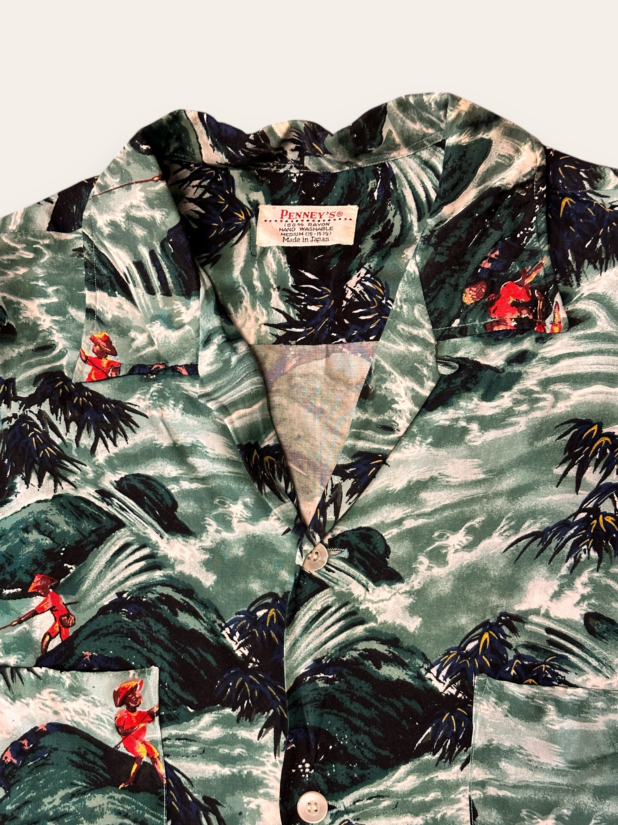 Vintage 1950’s Penney’s Rayon Hawaiian Shirt