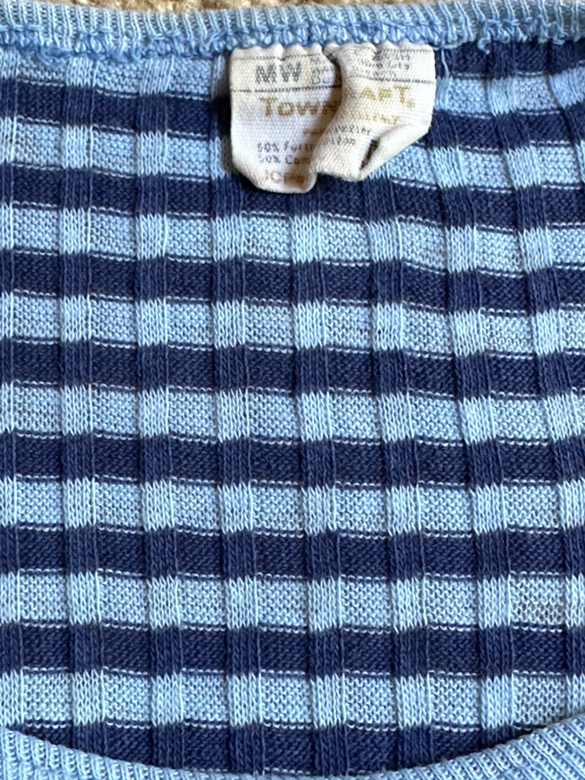 Vintage 1960’s -70’s Ribbed Striped Towncraft T-Shirt