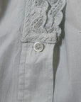 Vintage Edwardian Antique Lace Trim Blouse