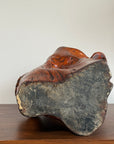 Vintage Mid Century Modern Organic Wood Sculpture | Hand Carved Burl Wood Abstract Biomorphic Art | MCM Naturalist Decor