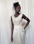Vintage 1920’s Ecru Chantilly Lace Silk Dress