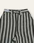 Vintage 1950’s Deadstock Levi’s Western Side Zip Ranch Striped Denim Pants W:24