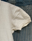 Vintage 1940’s Bamboo Tag Cotton T-Shirt | Heritage Blank Antique White Undershirt
