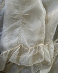 Vintage 1930s Creme Silk Bed Jacket | Delicate Boudoir Lingerie Layering Top