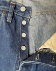 Vintage 1960s Levi’s 501s Big E Hippie Patchwork Denim Jeans | Bell Bottom Folk Art Custom Denim Pants W:26