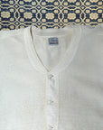 Vintage 1940’s Penney’s Cotton Henley | Heritage Blank Antique White Shirt