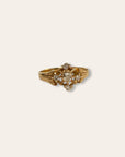 Antique Victorian 14k Gold Diamond Ring Size 6.5