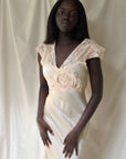 Vintage 1930’s Silk Bias Cut Peach Negligée