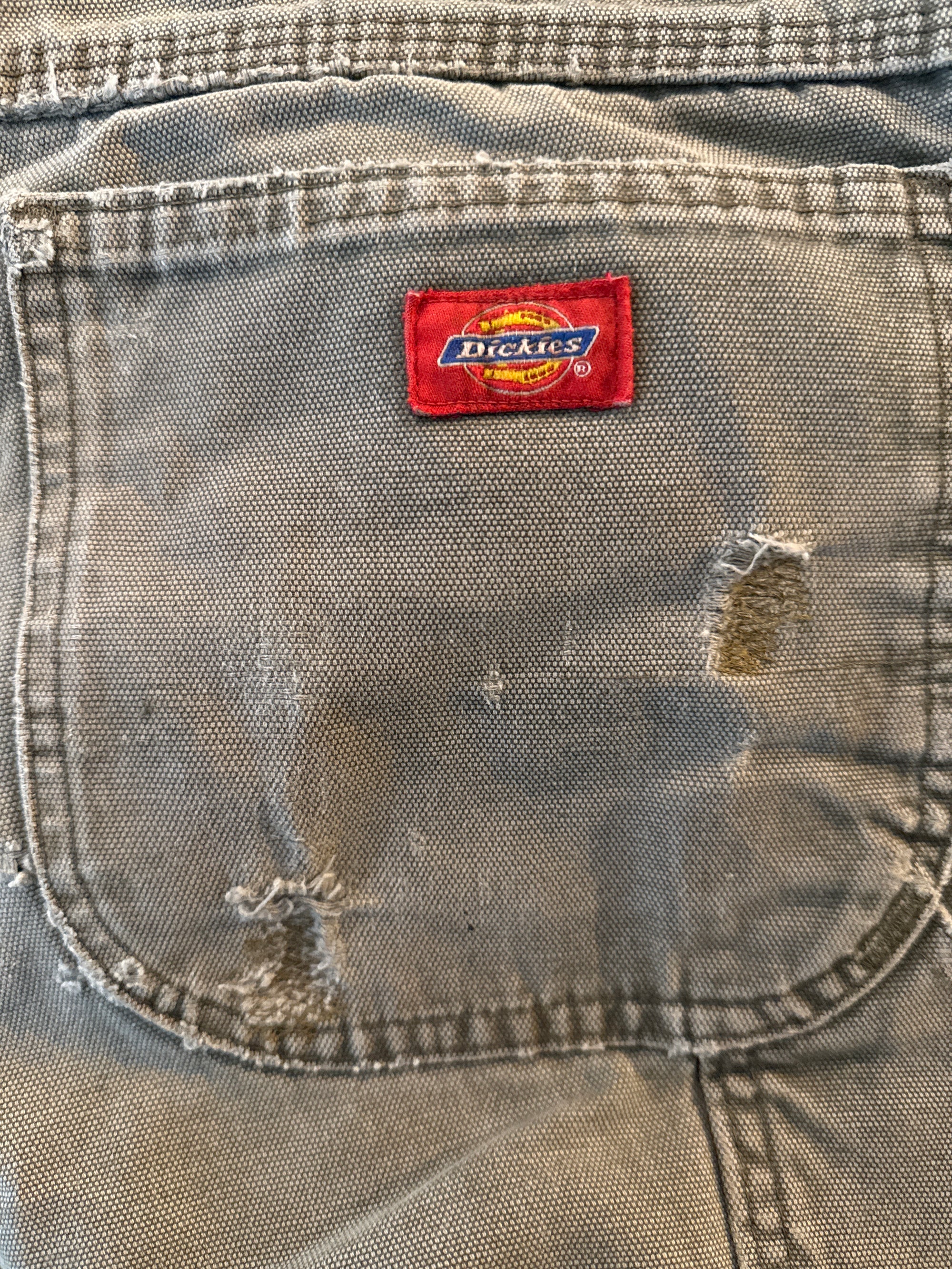 Vintage 1990’s Sage Green Dickies Repaired Pants W:36