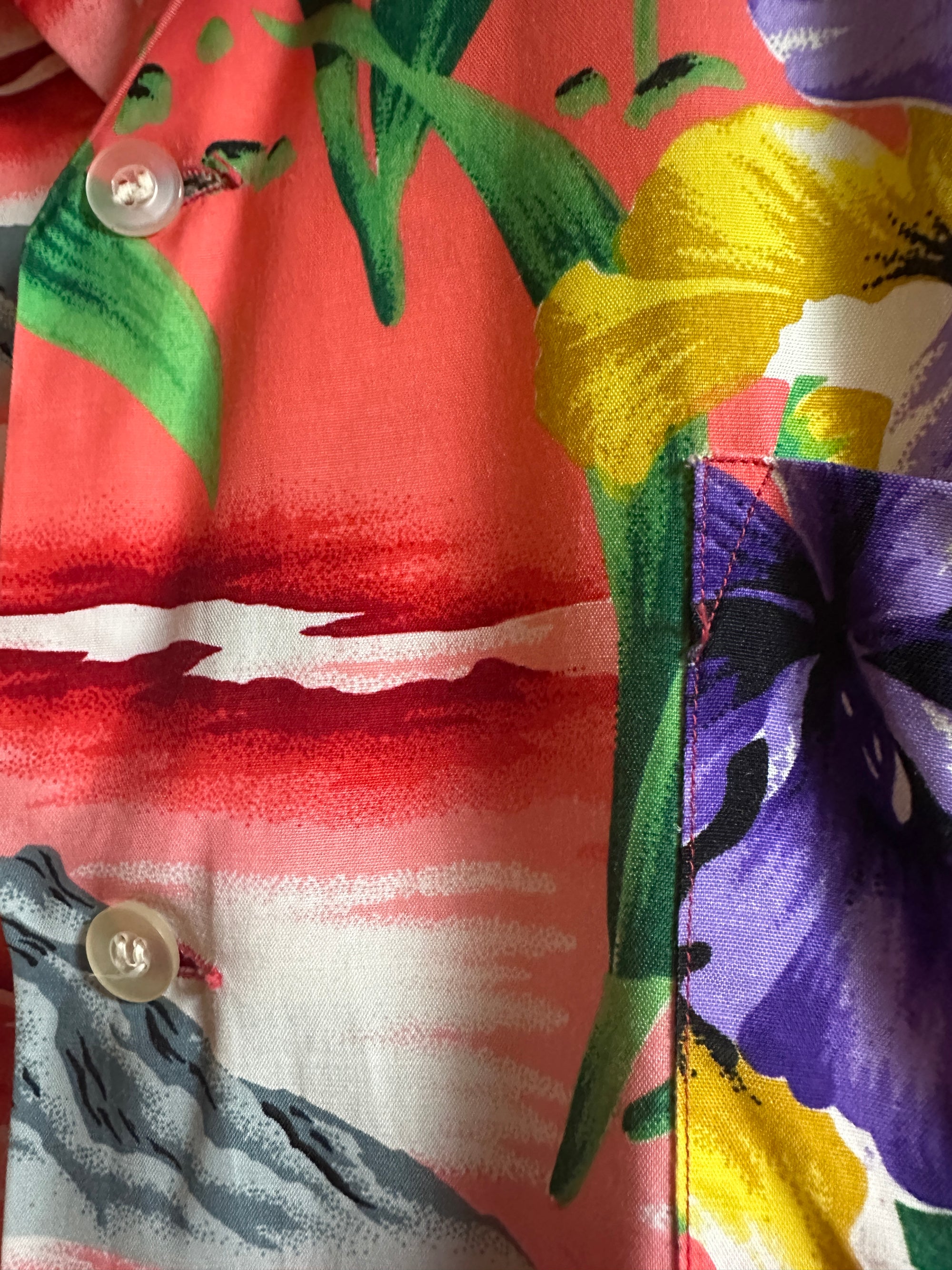 Vintage 1950’s Penney’s Made In Japan Rayon Hawaiian Shirt
