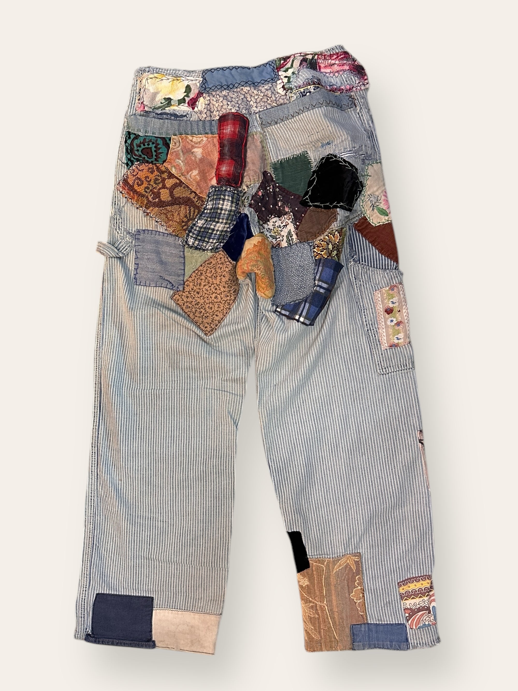 Vintage 1960’s Original Hippie Patched Lee Denim Jeans W:27