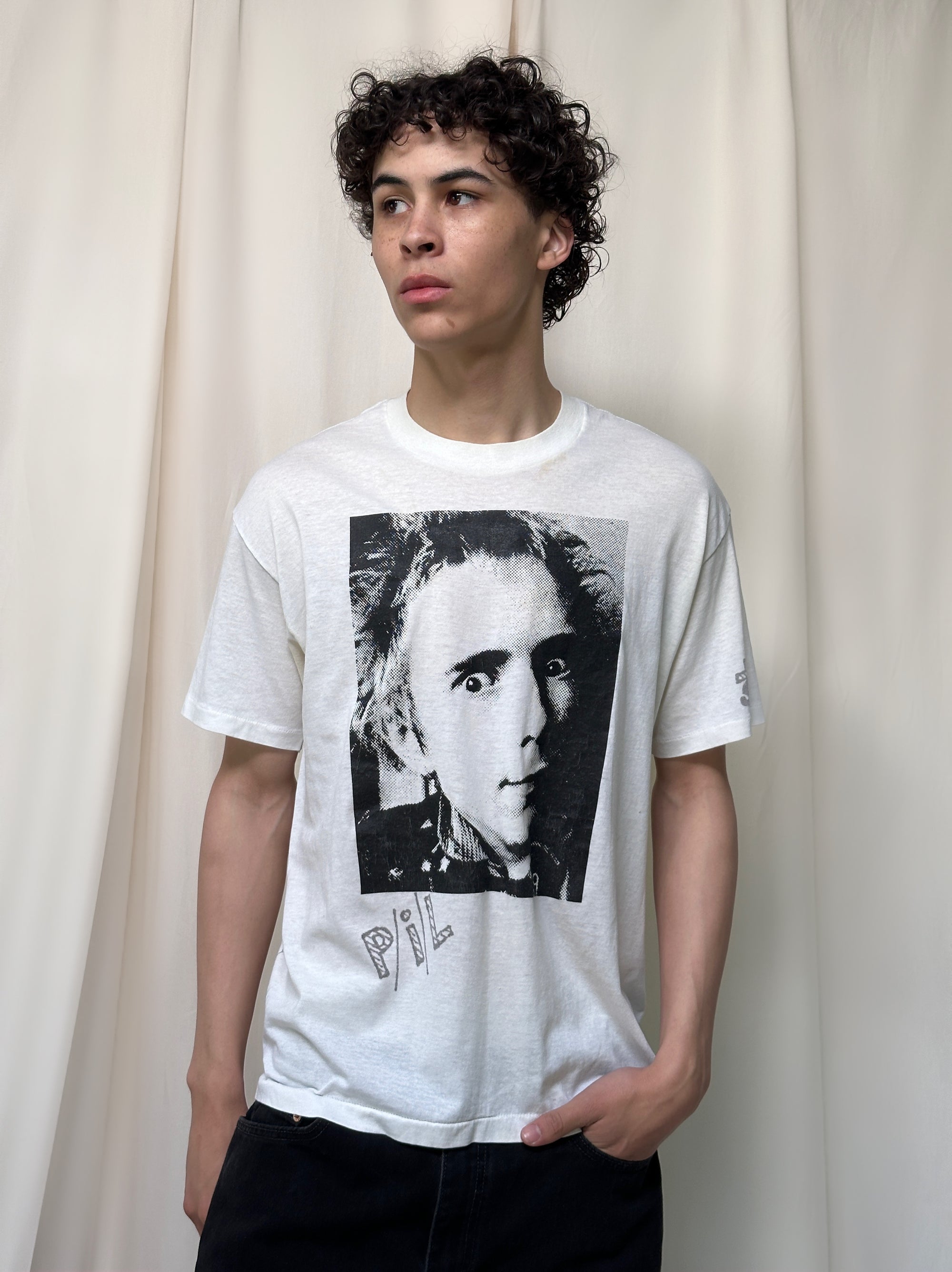 Vintage 1980’s Johnny Rotten Public Image with Hand Written Art T-Shirt