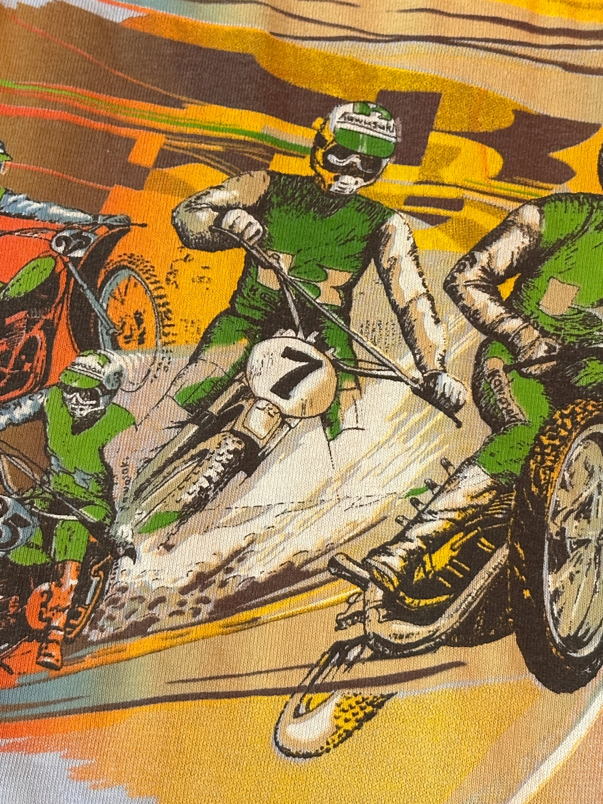 Vintage 1970’s Hang Ten Kawasaki Motocross T-Shirt