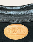 Vintage 1970’s Christie Hand-Sewn Black Leather Shirt | East West North Beach Style Leather Shirt