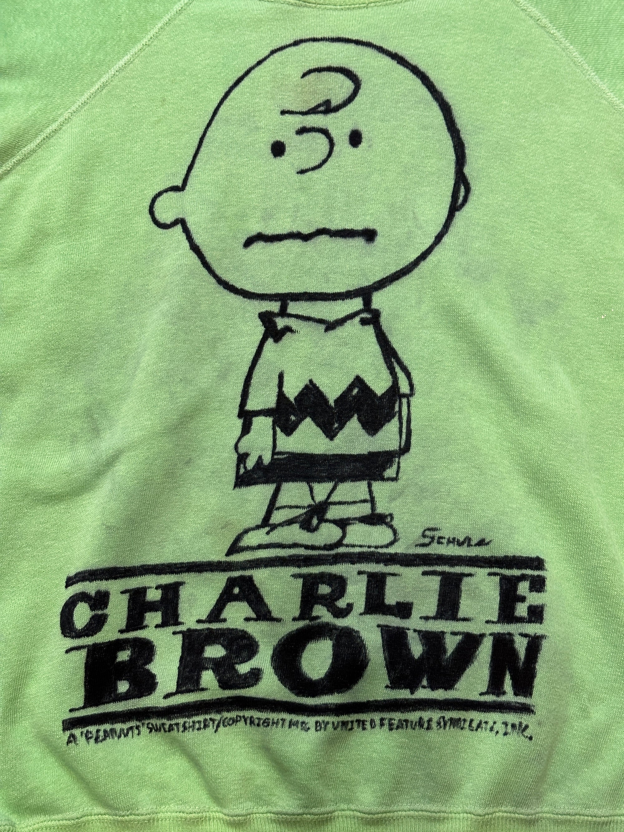 Vintage 1960’s Hand-Drawn Charlie Brown Sweatshirt