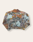 Vintage 1990s All Over Print Denim Jacket | Michelangelo Renaissance Jacket