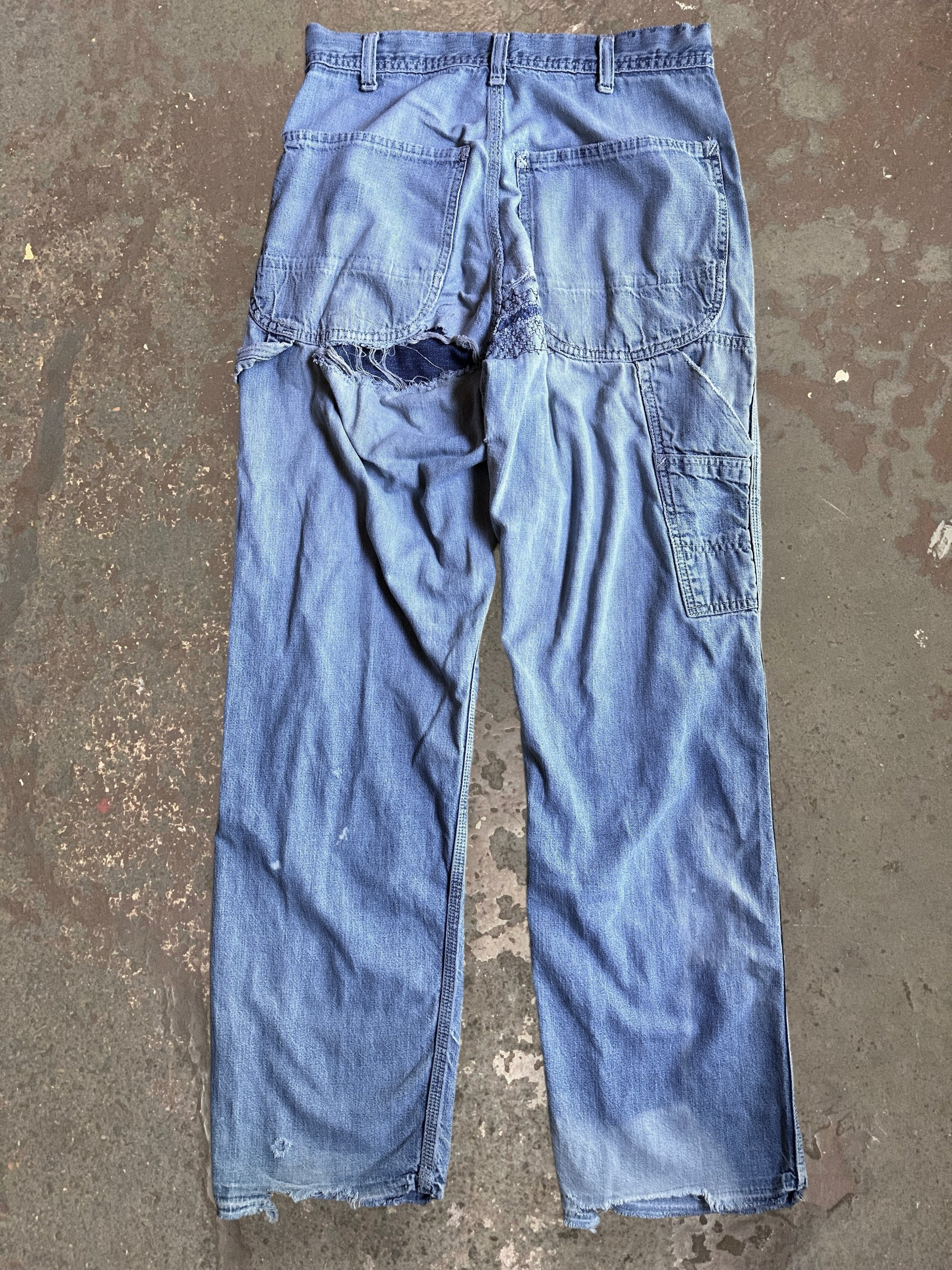 Vintage 1960’s LEE Repaired Denim Jeans W:28