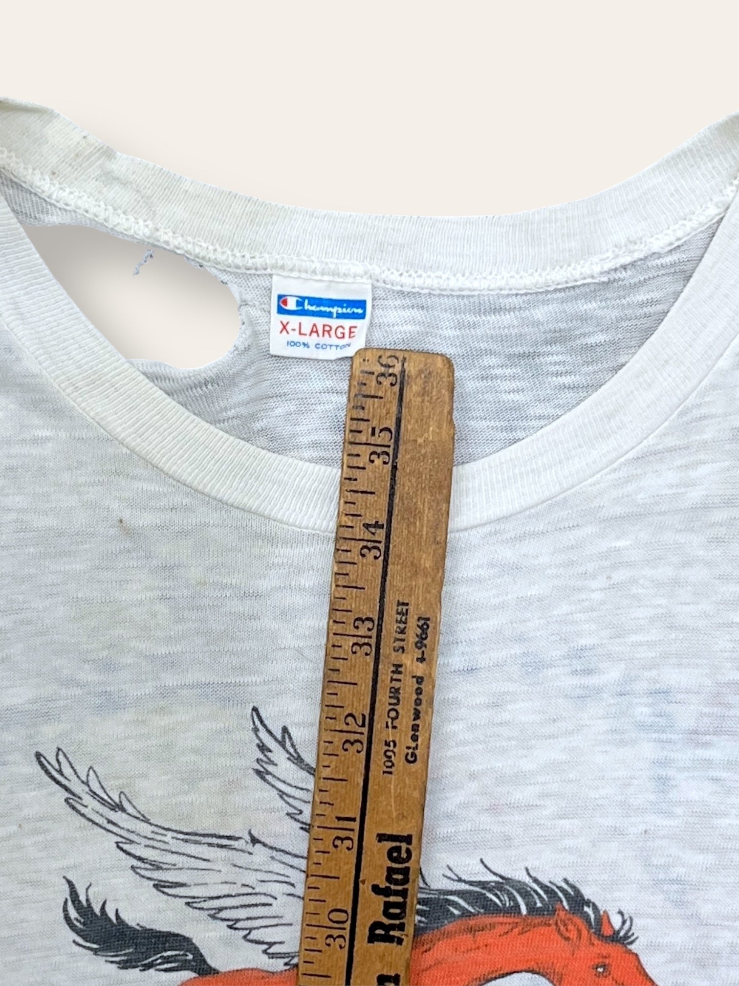 Vintage 1960’s Thrashed Pegasus Speed Sport Racing T-Shirt