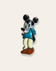 Vintage 1970’s Mickey Mouse Zuni Toons Sterling Silver Inlay Ring Size 5.5